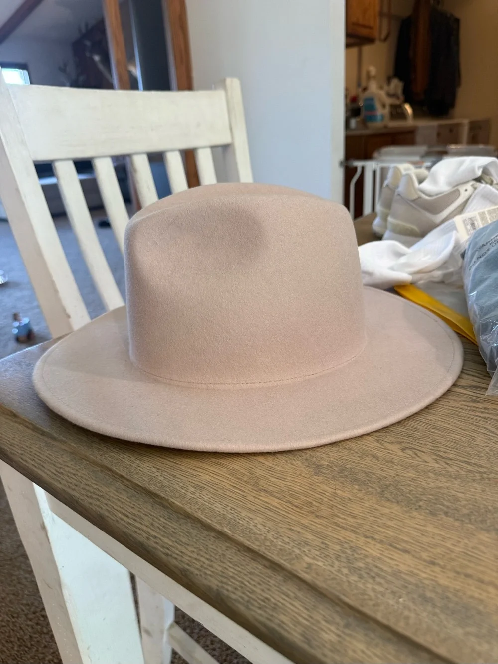 Gigi Pip Tall Fedora Hat — Cream